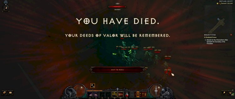 Diablo III Hardcore kihívás